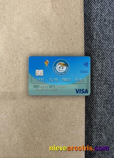 Greece Alpha Bank visa card VERSION 2 photolook